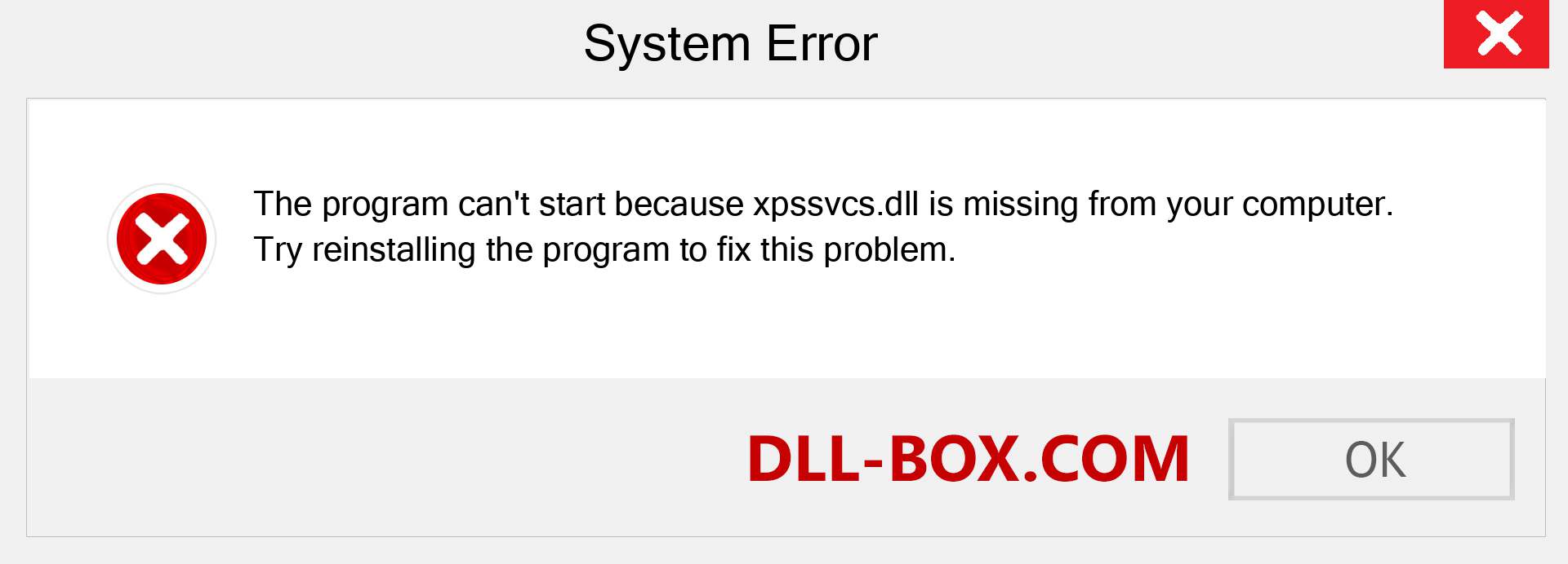  xpssvcs.dll file is missing?. Download for Windows 7, 8, 10 - Fix  xpssvcs dll Missing Error on Windows, photos, images